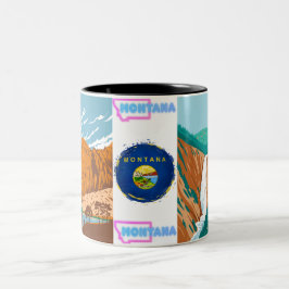 Montana Explorer-mugg: Drick med naturligmod och ä Två-Tonad Mugg