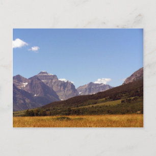 Montana Fält & Mountains Postcard Vykort