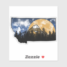 Montana färgstark klistermärken