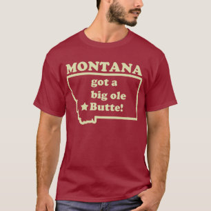 Montana fick en stor Ole (gammal) Butte T-shirt