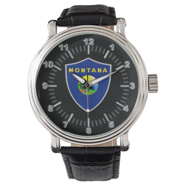Montana flagga armbandsur (Framsida)
