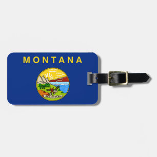 Montana flagga bagagebricka