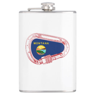 Montana Flagga klätting Carabiner Fickplunta