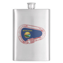 Montana Flagga klätting Carabiner Fickplunta