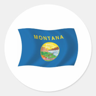 Montana Flagga Klistermärke