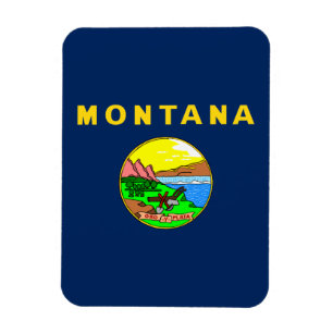 Montana flagga magnet