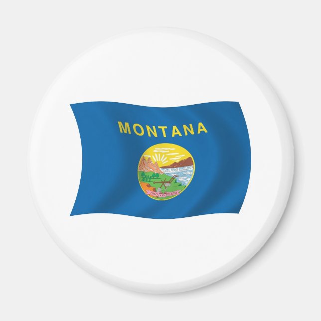 Montana Flagga Magnet (Framsidan)
