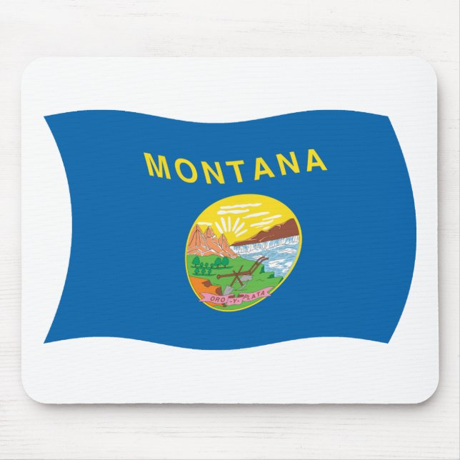Montana Flagga Mousepad Musmatta (Framsidan)