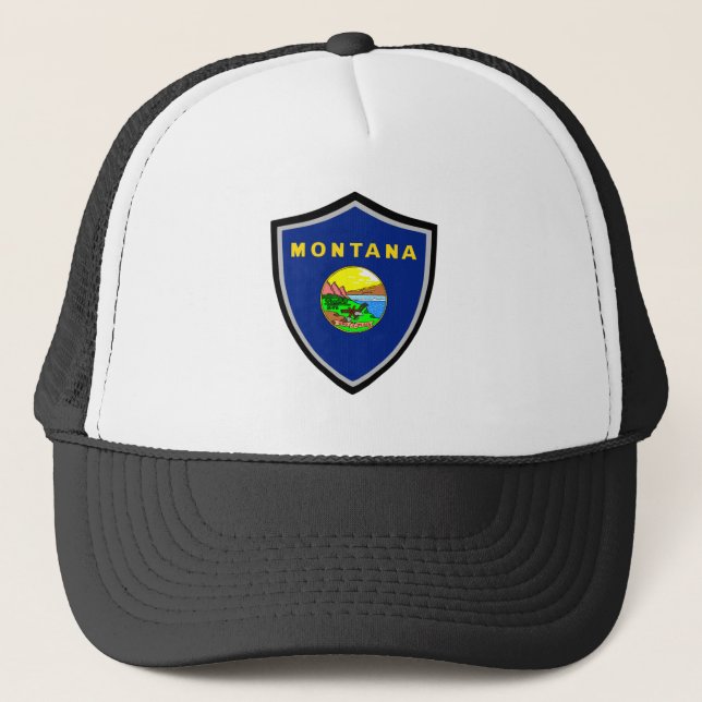 Montana flagga truckerkeps (Framsida)