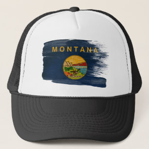 Montana flaggatruckerkeps truckerkeps