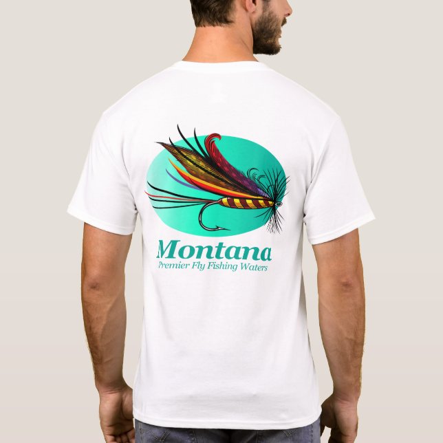 Montana (flygfiske) t shirt (Baksida)