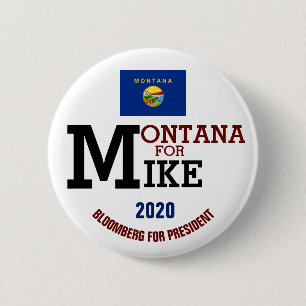 Montana för Mike Bloomberg till president 2020 Knapp