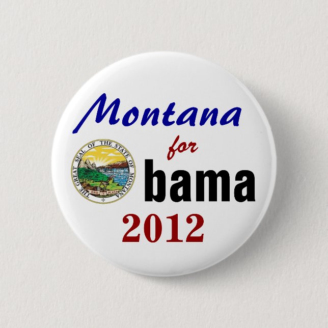 Montana för Obama 2012 Knapp (Framsida)