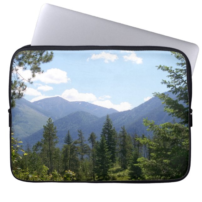 Montana Forest and Mountains Scenia View Laptop Fodral (Framsidan)