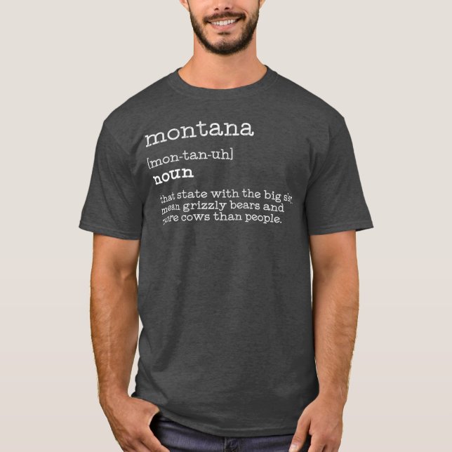 Montana Funny Montana Definition Gift Manar T Shirt (Framsida)