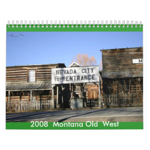 Montana gammal West. Kalender