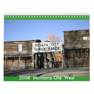 Montana gammal West. Kalender