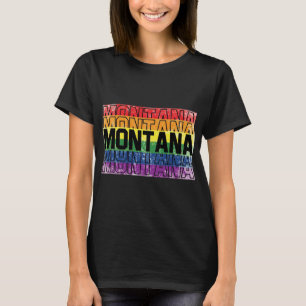 Montana Gay pride Flagga T Shirt