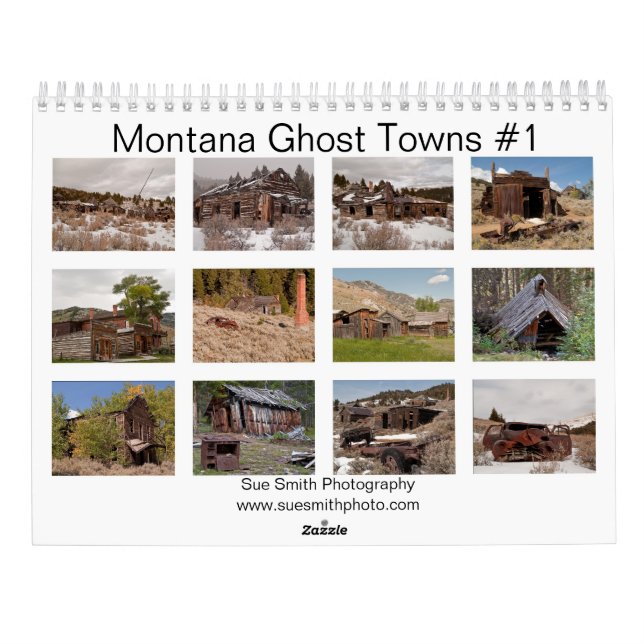 Montana Ghost Städer-kalender nr 1 Kalender (Baksida)