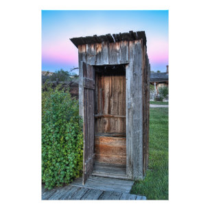 Montana Ghost Town Outhouse Fototryck