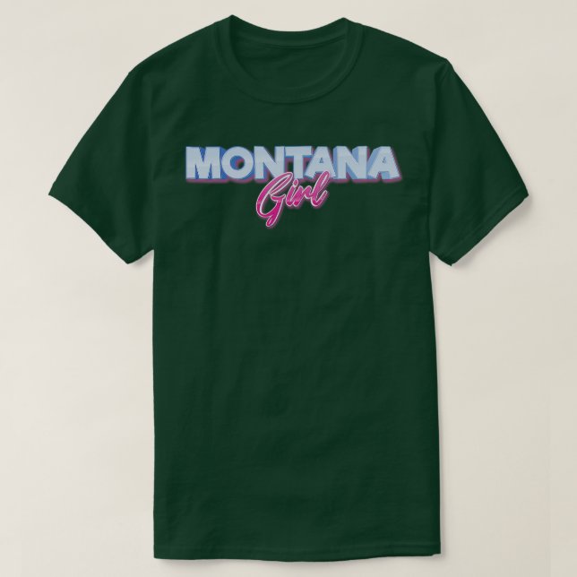 Montana Girl 2 T Shirt (Design framsida)