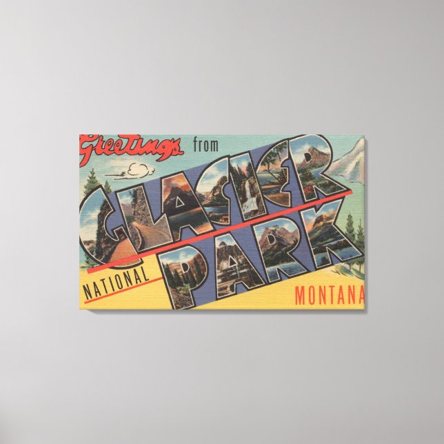 Montana - Glacier National Park Canvastryck (Framsida)