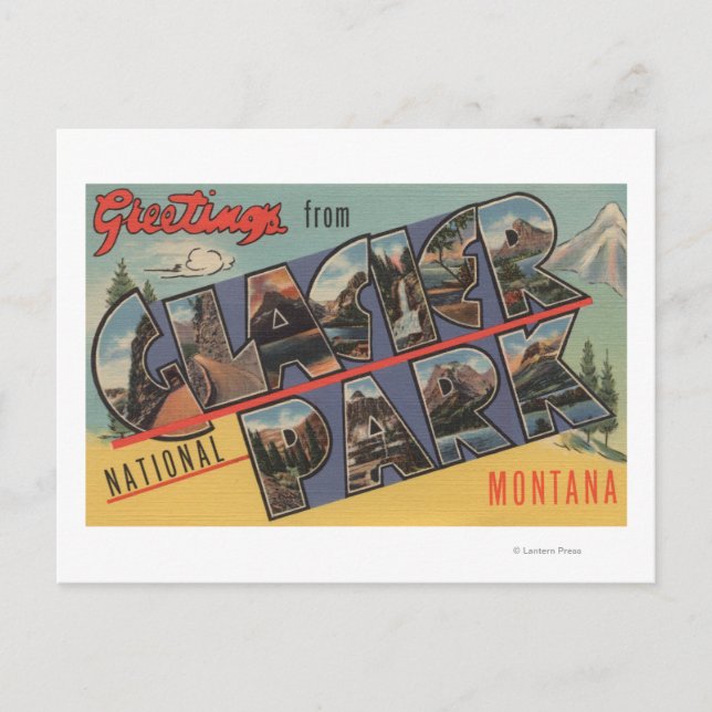 Montana - Glacier National Park Vykort (Framsida)