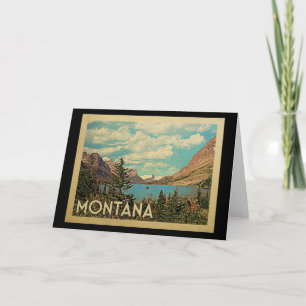 Montana Glacier Park Vintage resor Kort