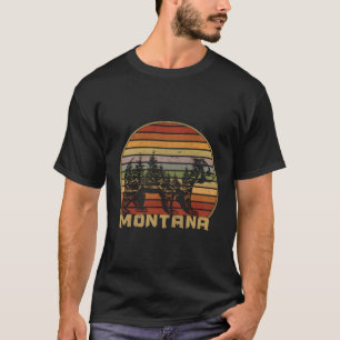 Montana Grizzly Bear Nature T Shirt