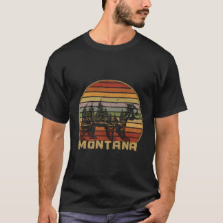 Montana Grizzly Bear Nature T Shirt