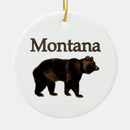 Montana Grizzlybjörn Julgransprydnad Keramik