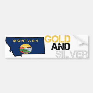 Montana guld- och silverbildekal bildekal