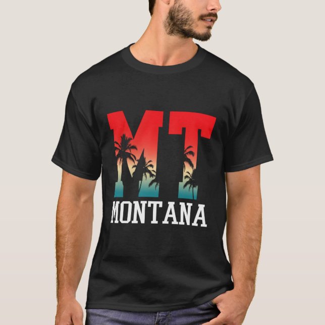 Montana Handflatan Träd Mt T Shirt (Framsida)