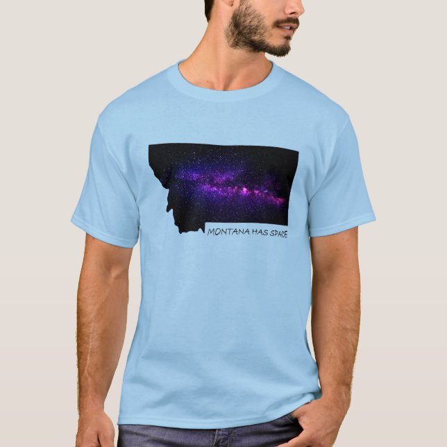 Montana har rymden t shirt (Framsida)