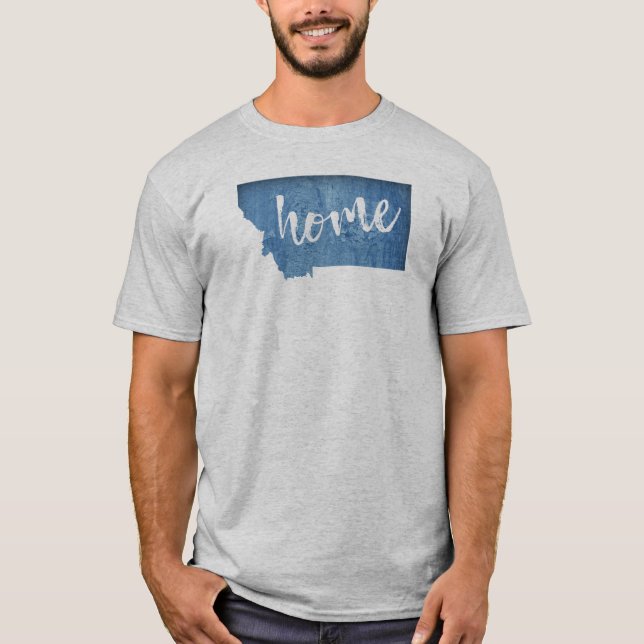 Montana Hem Trästruktur T Shirt (Framsida)