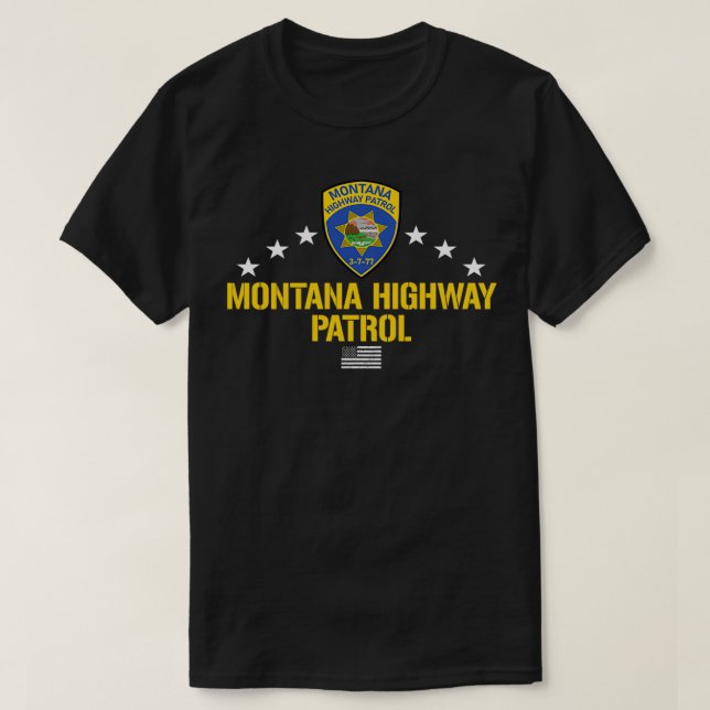 Montana Highway Patrol  T Shirt (Design framsida)