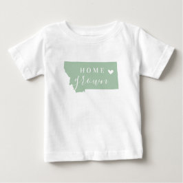 Montana Home Grown | Redigerbar Färg-stat Karta T Shirt