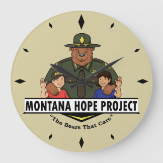 Montana hopp Project tar tid på (solbrännan) Stor Klocka