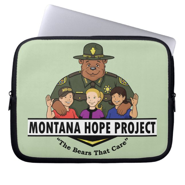 Montana hopp projekterar laptop sleeve (krickan) (Framsidan)