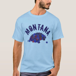 Montana Hucklebär Blue Huckleberry Fruit Berry Tee Shirt