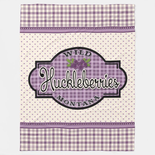 Montana Huckleberry Blanket Fleecefilt (Framsidan)