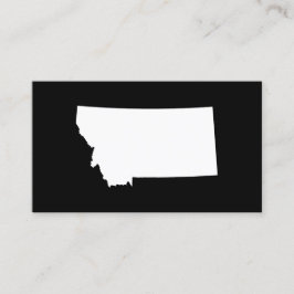 Montana in White and Black Visitkort