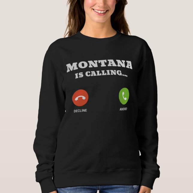 Montana is Calling T Shirt (Framsida)