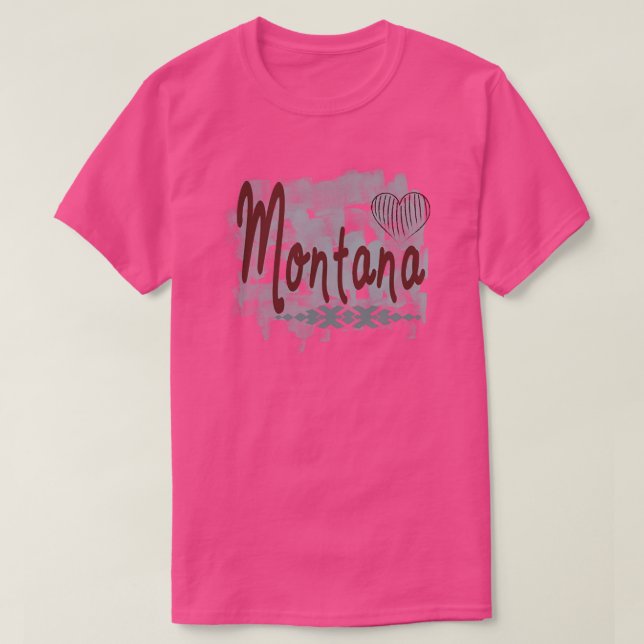 Montana kärlek1 t shirt (Design framsida)