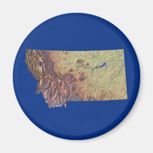Montana Karta Magnet