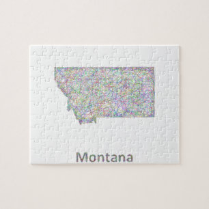 Montana karta pussel