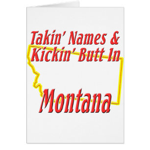Montana - Kickin ända Hälsningskort
