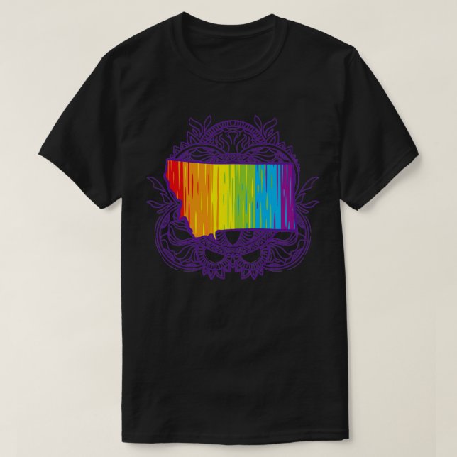 Montana Mandala Pride T Shirt (Design framsida)