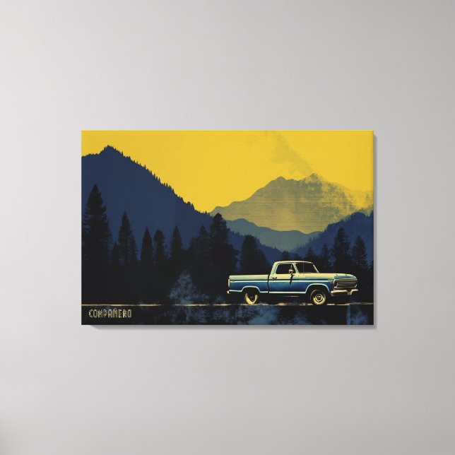 Montaña Mística: En trendent Journey Canvastryck (Framsida)