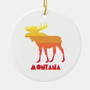 Montana Moose Julgransprydnad Keramik